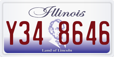 IL license plate Y348646
