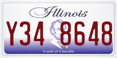 IL license plate Y348648