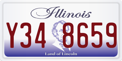 IL license plate Y348659
