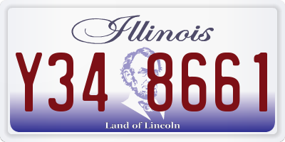 IL license plate Y348661