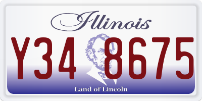 IL license plate Y348675