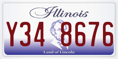 IL license plate Y348676