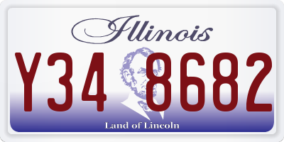 IL license plate Y348682
