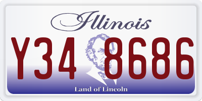 IL license plate Y348686