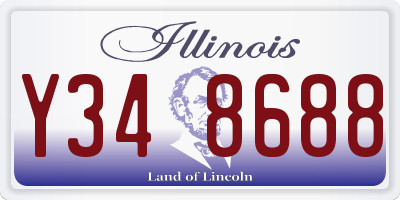 IL license plate Y348688