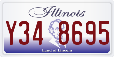 IL license plate Y348695