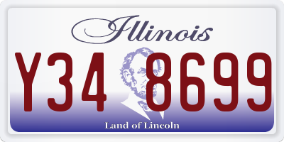IL license plate Y348699