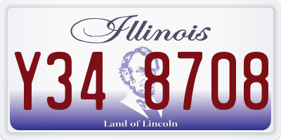 IL license plate Y348708