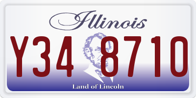 IL license plate Y348710