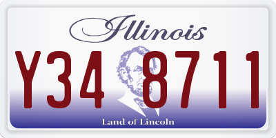 IL license plate Y348711
