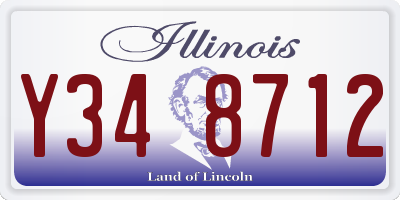 IL license plate Y348712