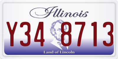 IL license plate Y348713