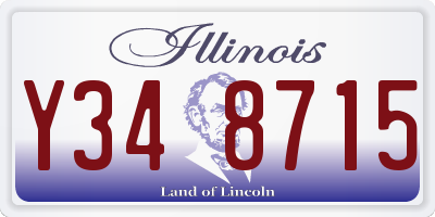 IL license plate Y348715