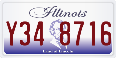 IL license plate Y348716
