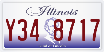 IL license plate Y348717