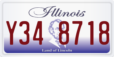 IL license plate Y348718