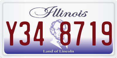 IL license plate Y348719