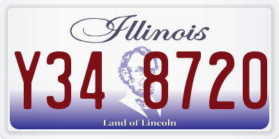 IL license plate Y348720