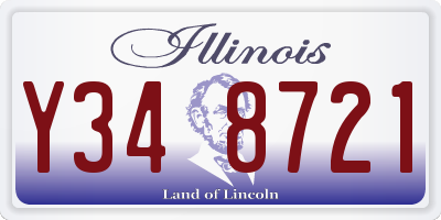 IL license plate Y348721