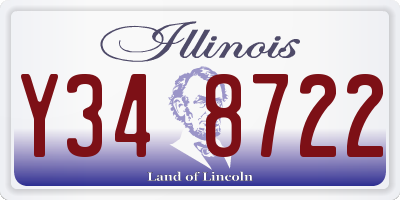 IL license plate Y348722