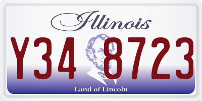 IL license plate Y348723