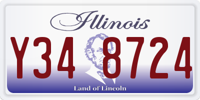 IL license plate Y348724
