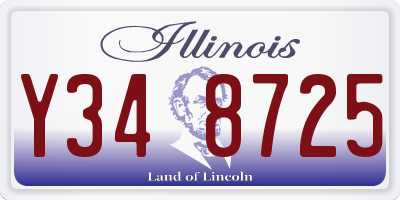 IL license plate Y348725