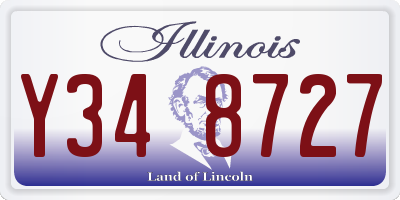 IL license plate Y348727