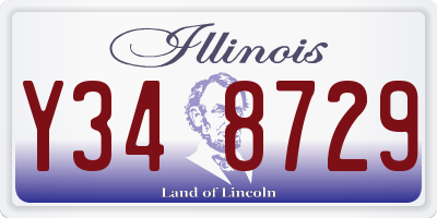 IL license plate Y348729