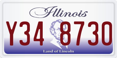 IL license plate Y348730