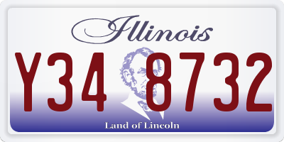 IL license plate Y348732