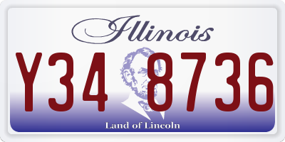 IL license plate Y348736