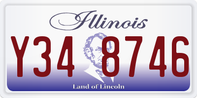 IL license plate Y348746