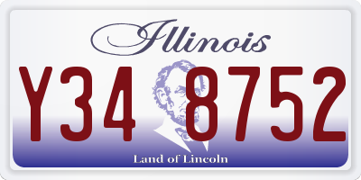 IL license plate Y348752