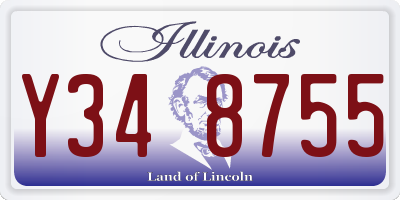 IL license plate Y348755