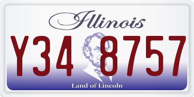 IL license plate Y348757