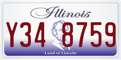 IL license plate Y348759