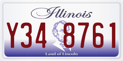 IL license plate Y348761