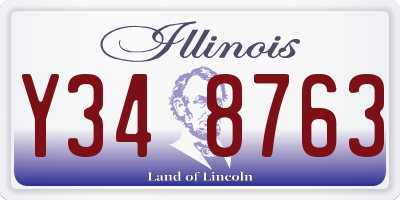 IL license plate Y348763