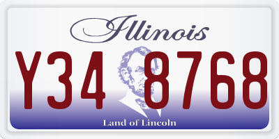 IL license plate Y348768