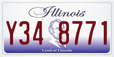 IL license plate Y348771