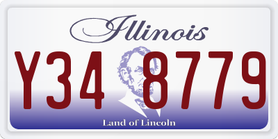 IL license plate Y348779
