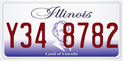 IL license plate Y348782