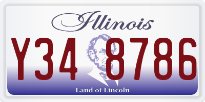IL license plate Y348786