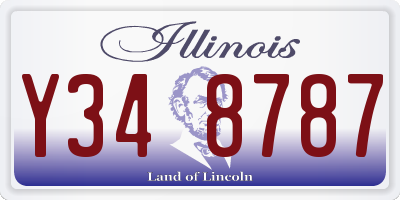 IL license plate Y348787