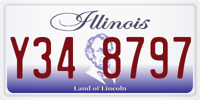 IL license plate Y348797