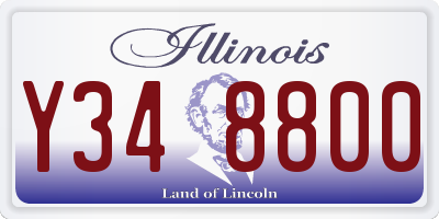 IL license plate Y348800