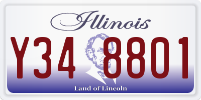 IL license plate Y348801