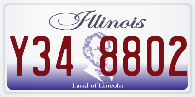 IL license plate Y348802