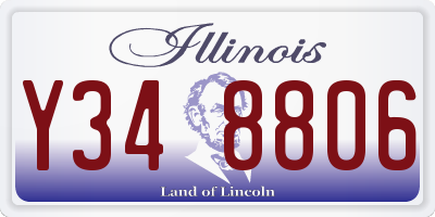 IL license plate Y348806